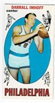 1969 Topps Basketball #4 Darrall Imhoff - Philadelphia 76ers RC